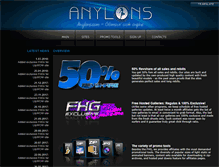 Tablet Screenshot of anylons.com